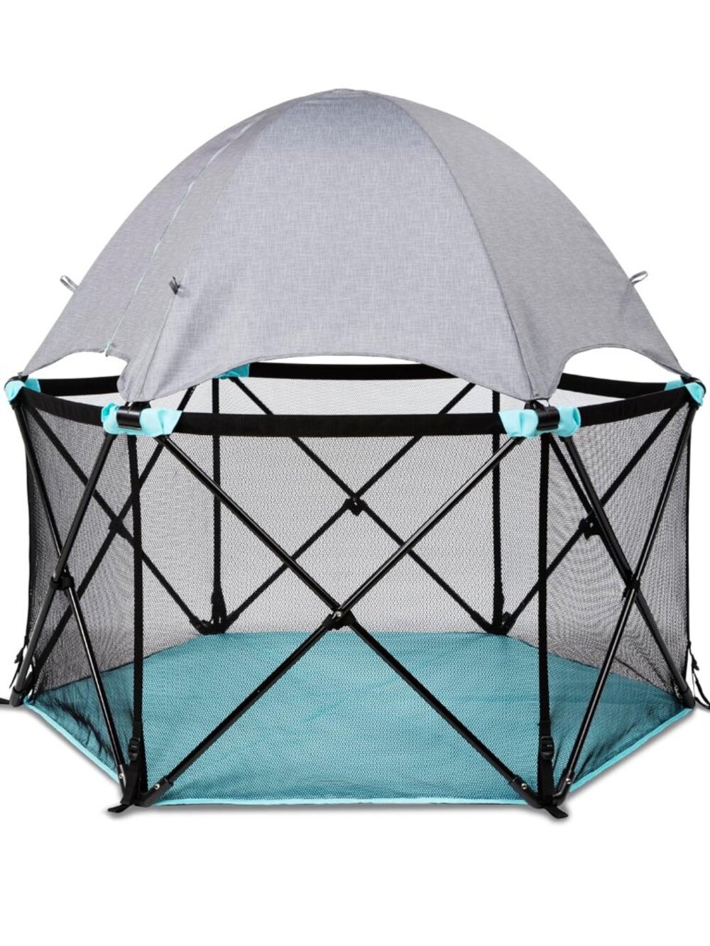 Summer Infant Pop ‘N Play Deluxe Ultimate Playard Aqua Splash - Full Coverage